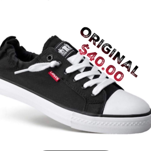 NEW LEVI’S STAN G DENIM CANVAS SNEAKERS - Picture 1 of 7